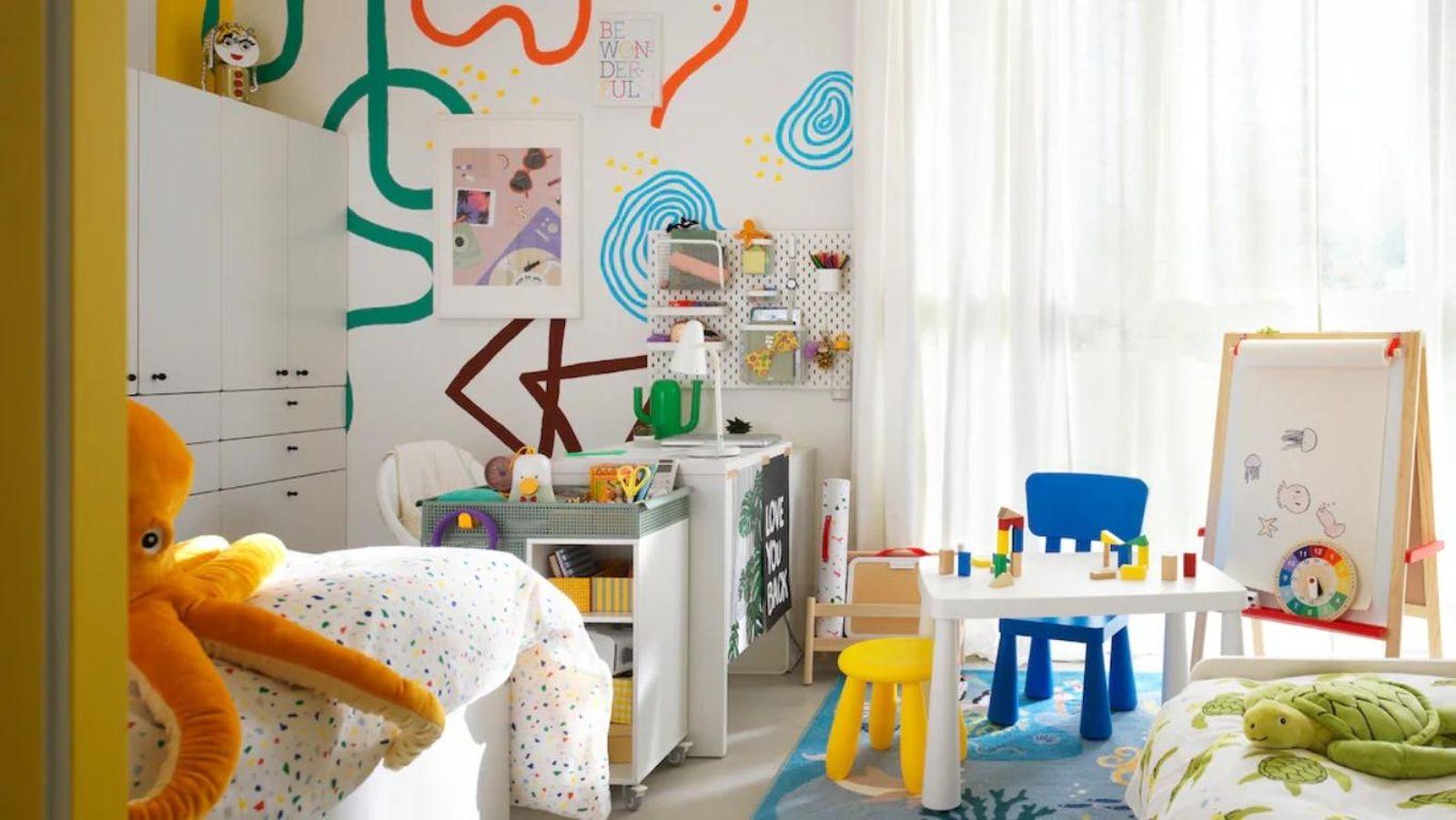 Los colores son muy positivos para la creatividad de los niños.