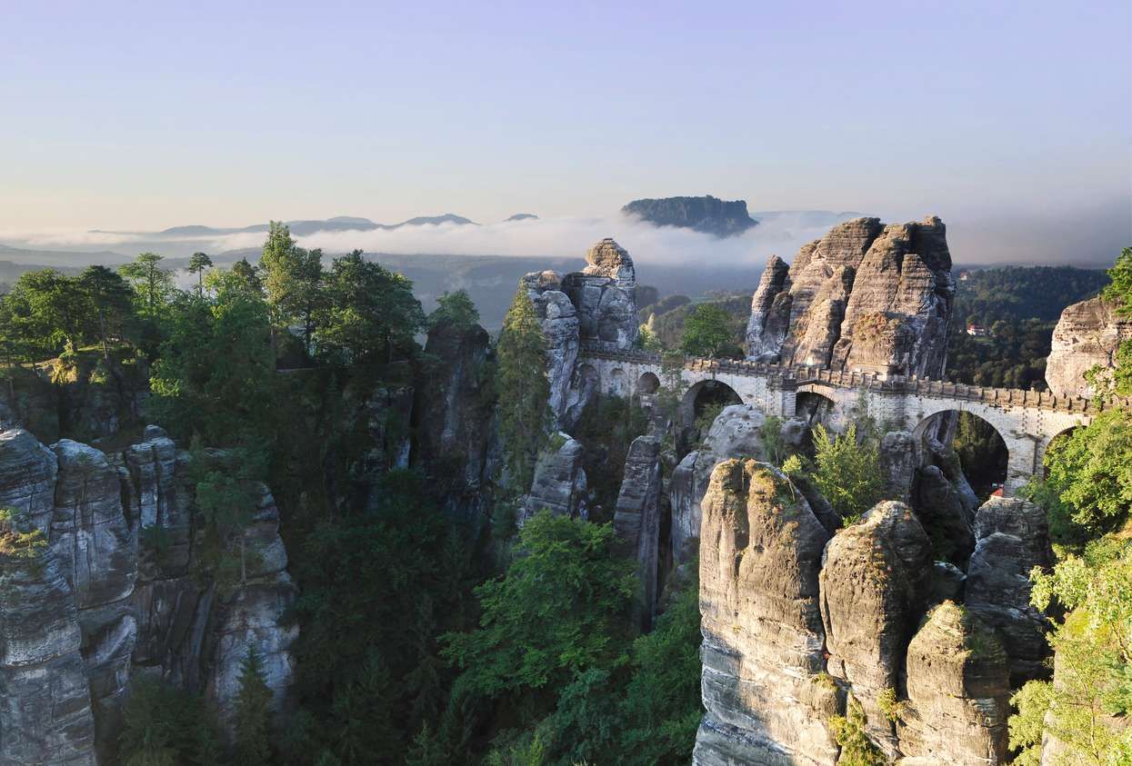 Parque nacional de la suiza sajona alemania