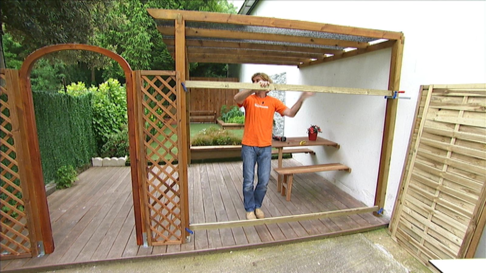 Puerta para la terraza paso 12