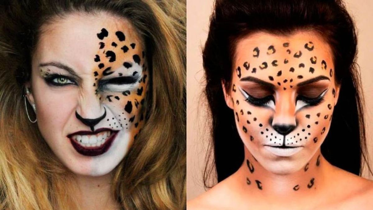 El maquillaje de leopardo es una buena opción para la noche de Halloween / Fotos: Pinterest