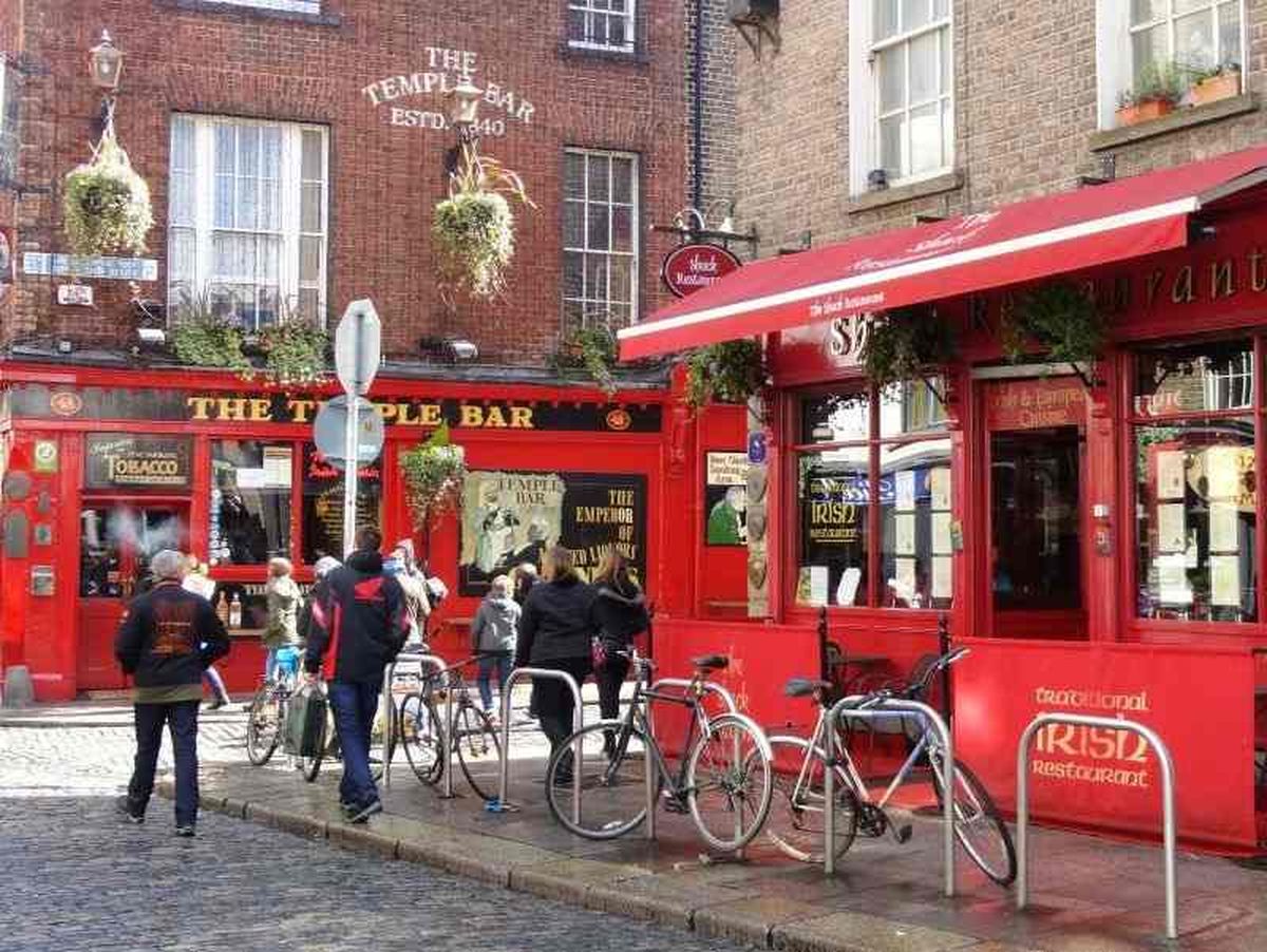 Imagen de un pub irlandes de Dublín