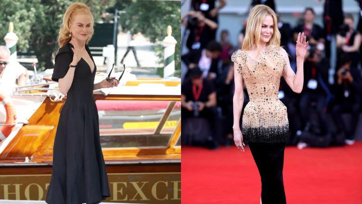 Dos looks de Nicole Kidman en el Festival de Venecia 2024