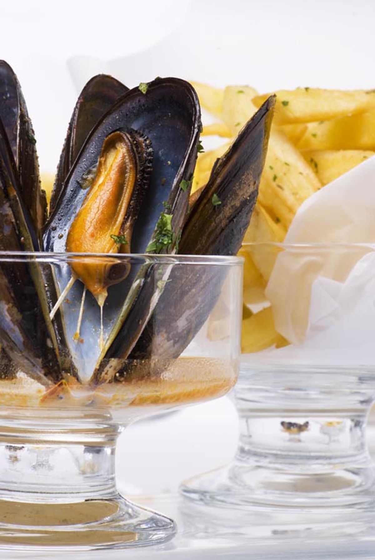 Mejillones al curry de coco