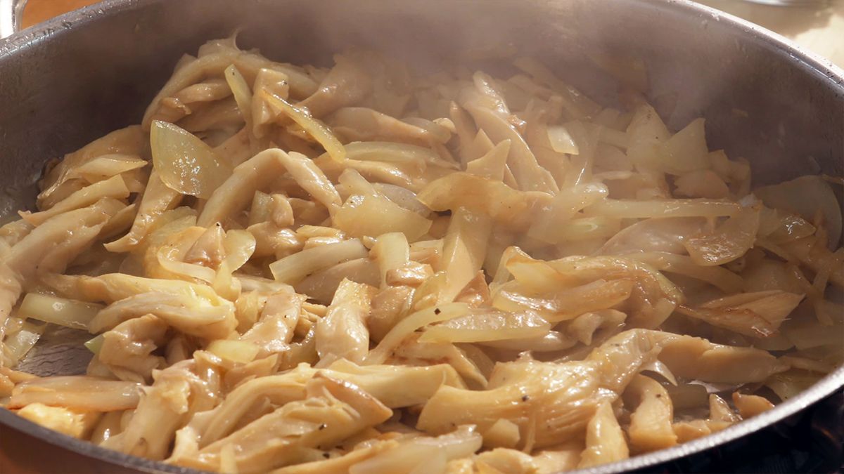 Receta revuelto de setas  paso 2