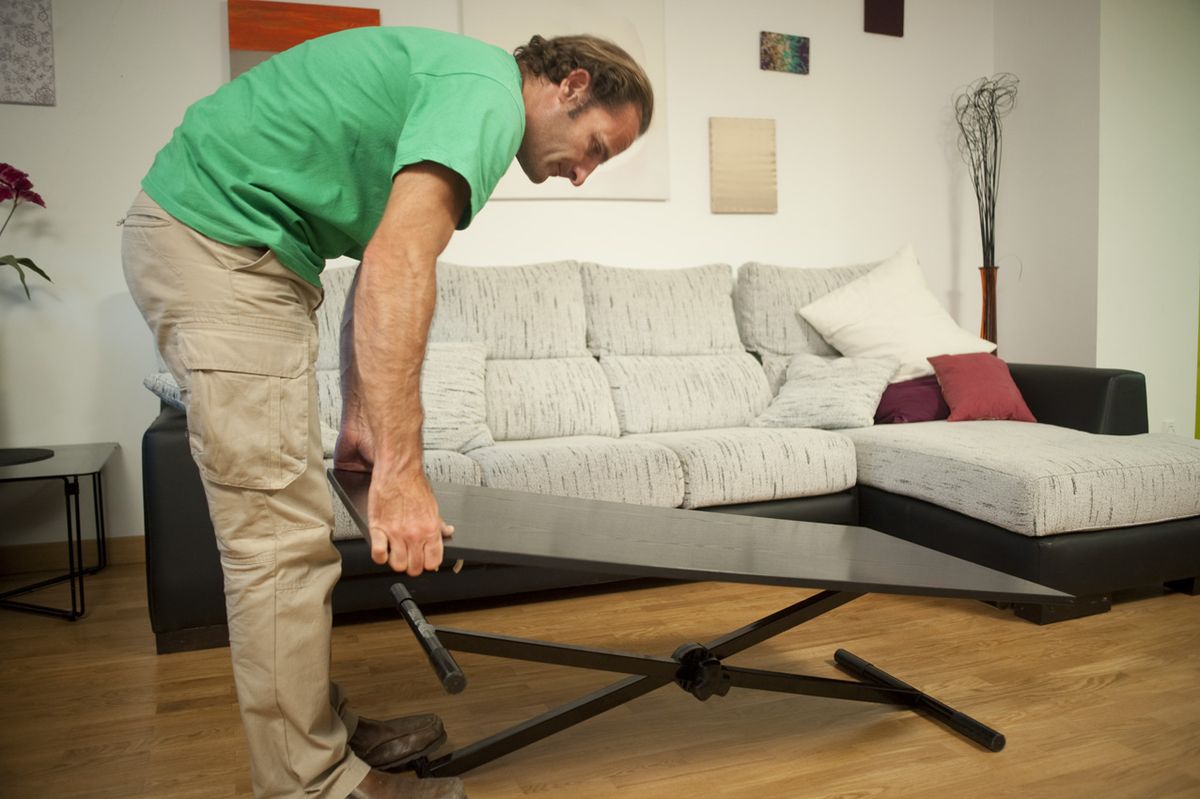 Mesa con caballete regulable paso6