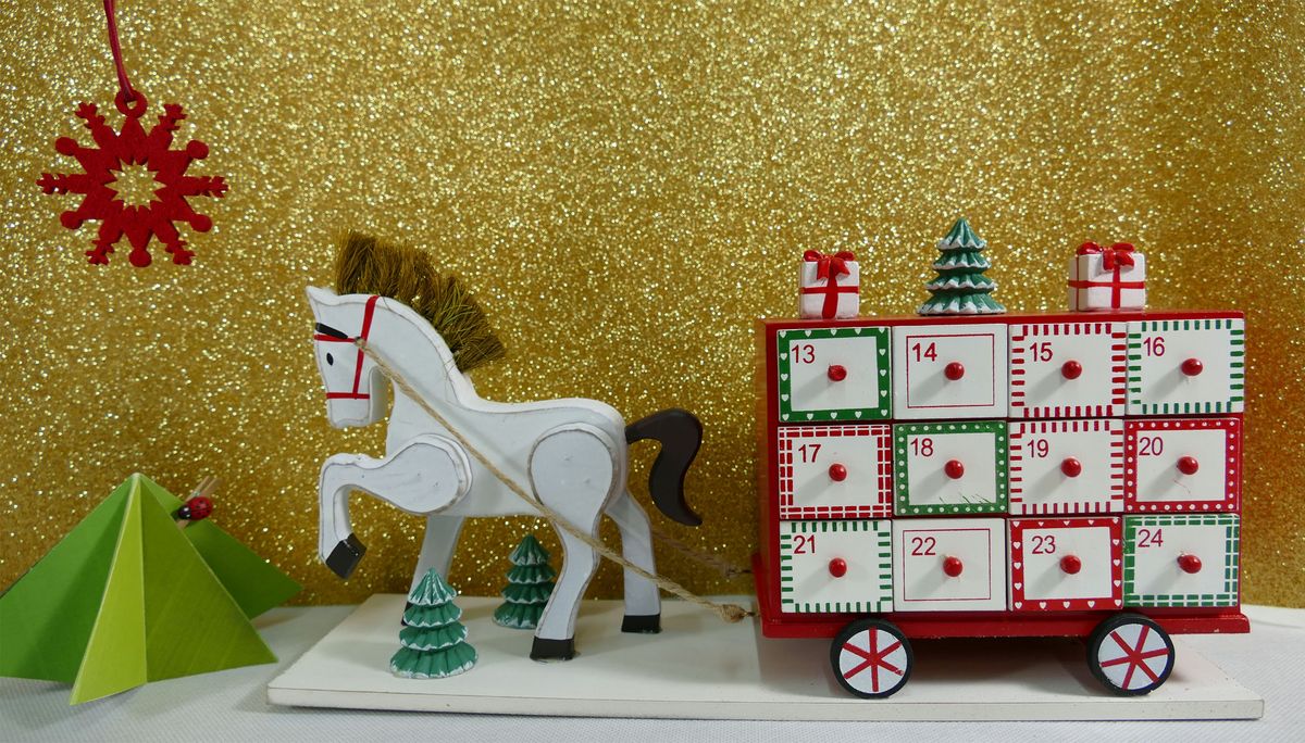 Ideas para el calendario de adviento tren