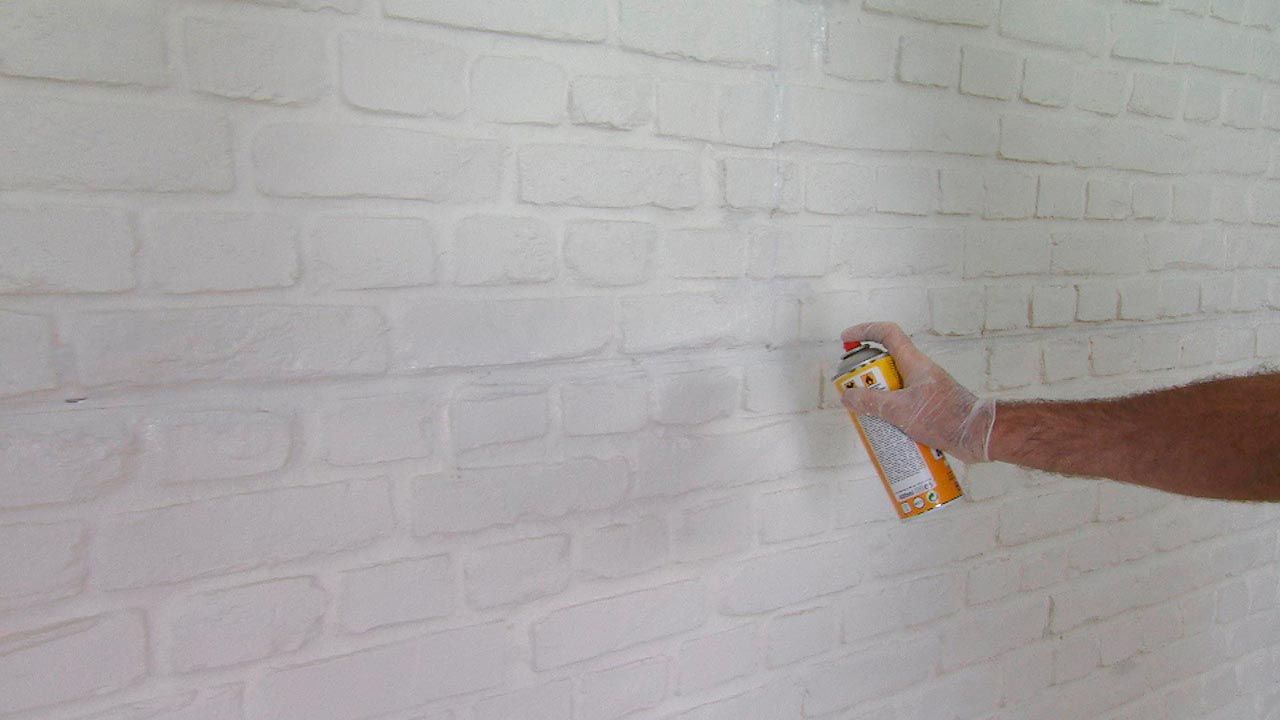 Cubrir pared con piedra artificial decorativa paso 12