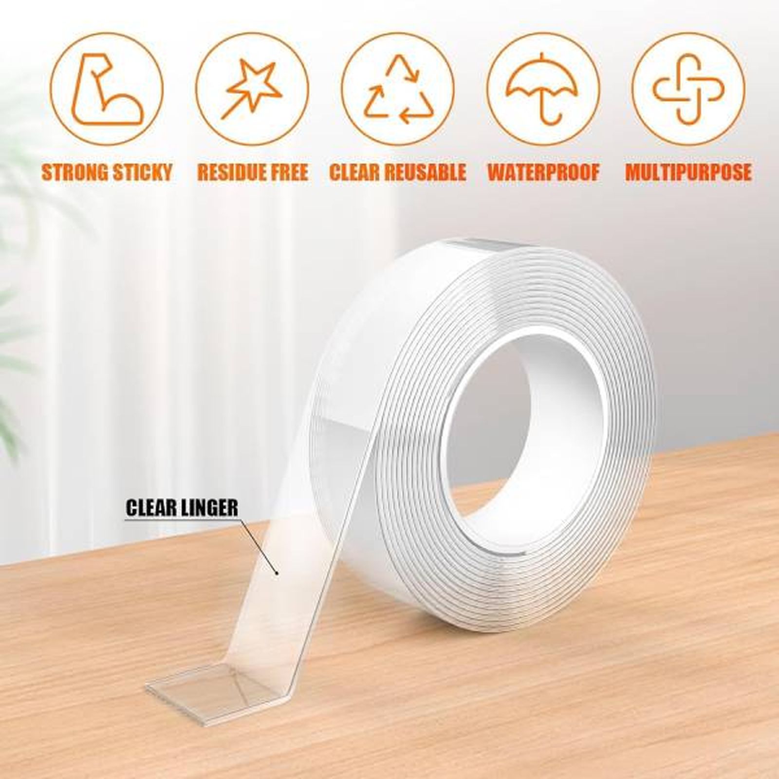 La cinta de doble para decorar en Halloween.