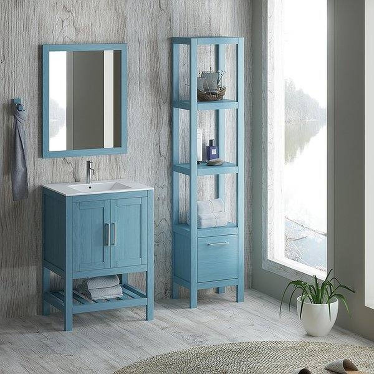 conjunto muebles bano harbour MADERA