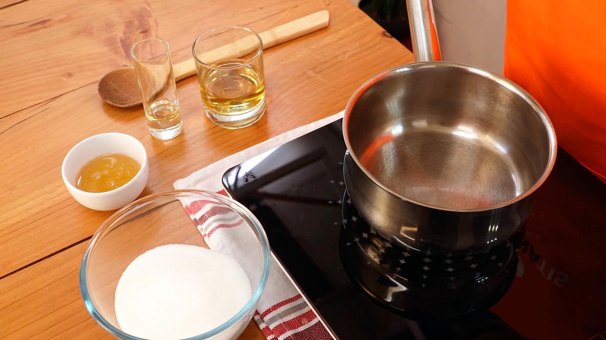 Receta de manzanas caramelizadas crujientes   paso 2