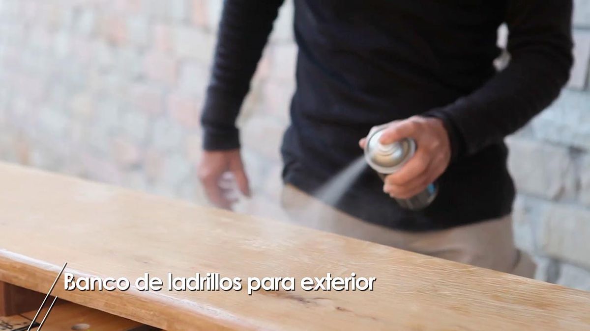 Como hacer un banco con ladrillos para el exterior paso 4