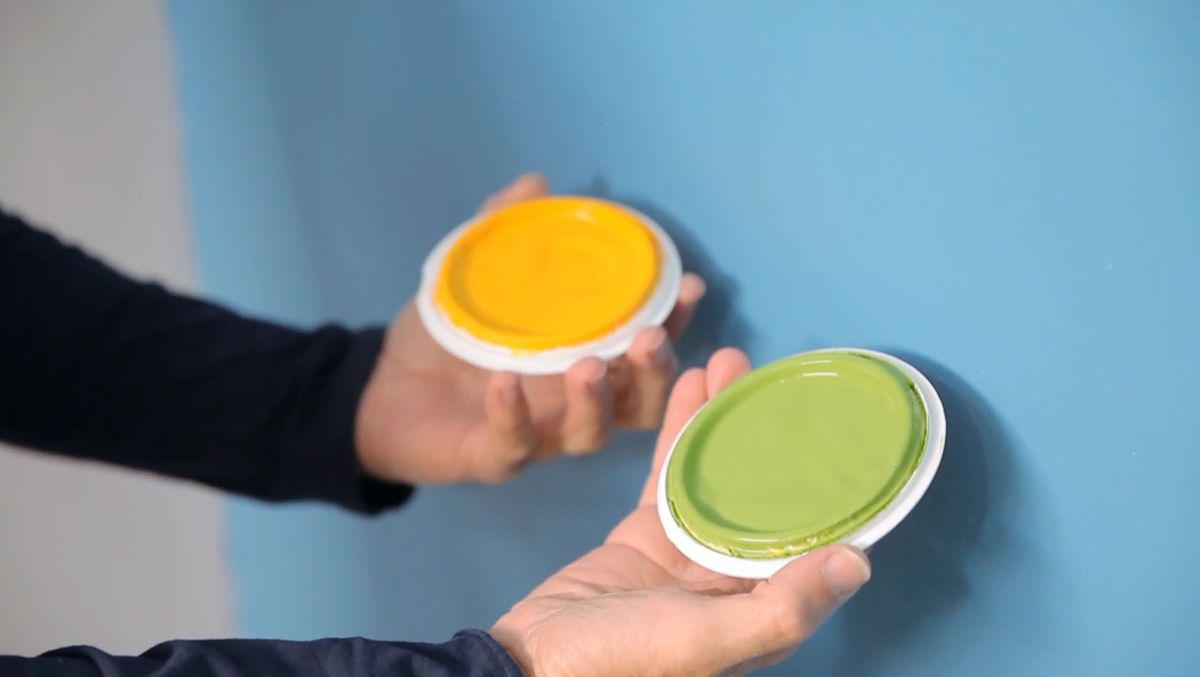 Cómo pintar una pared con una jeringuilla paso 1