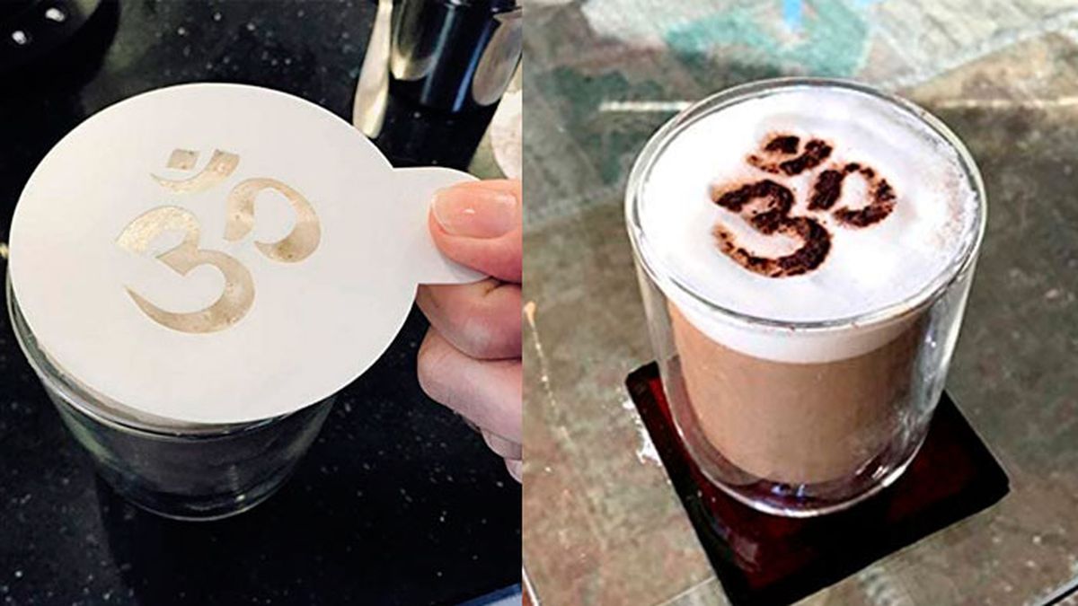 como hacer dibujos en el cafe con plantillas