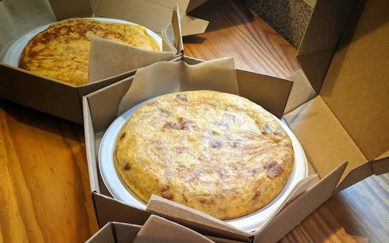 La mejor tortilla de Madrid, lista para llevar o entregar a domicilio