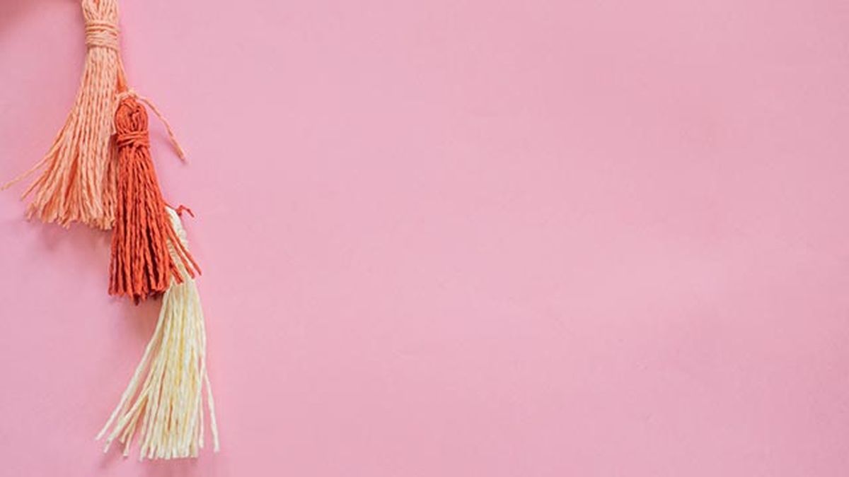 decorar estructura lampara flecos hilo