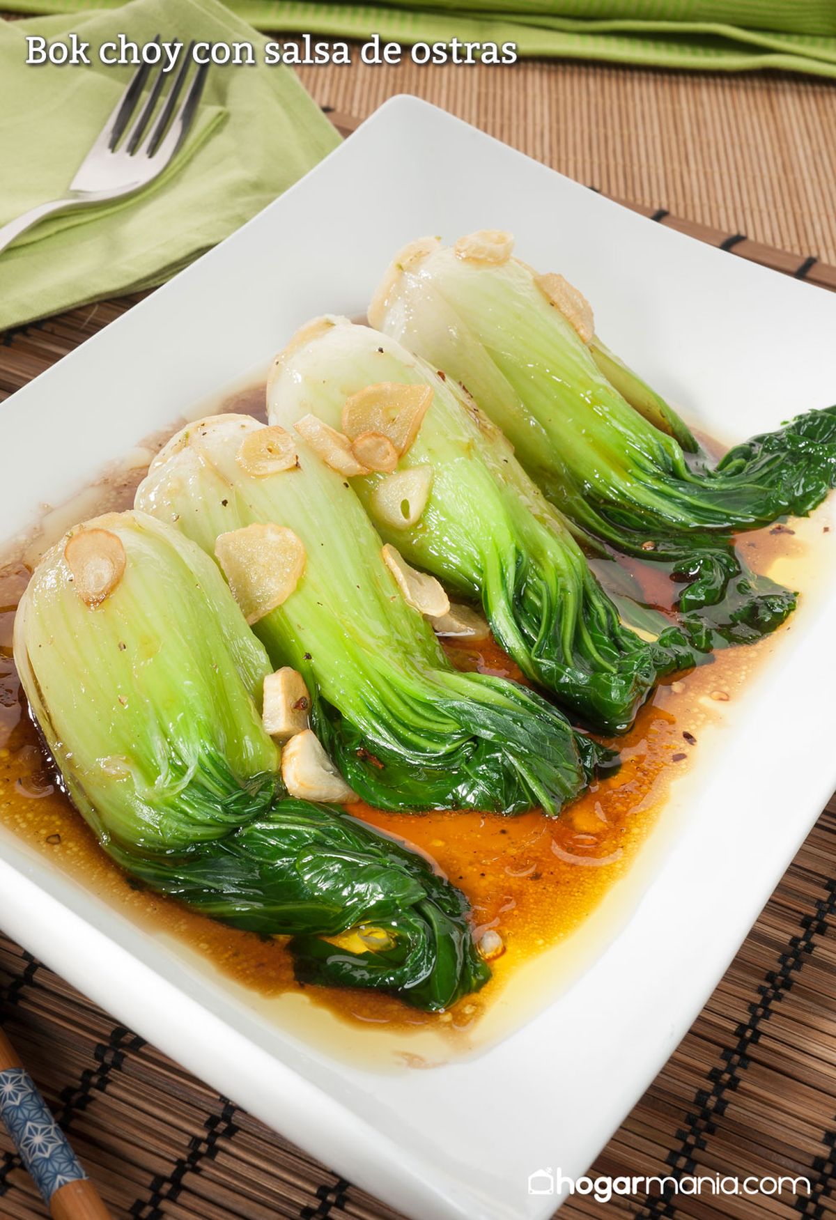 Bok choy con salsa de ostras vertical kevin patricio