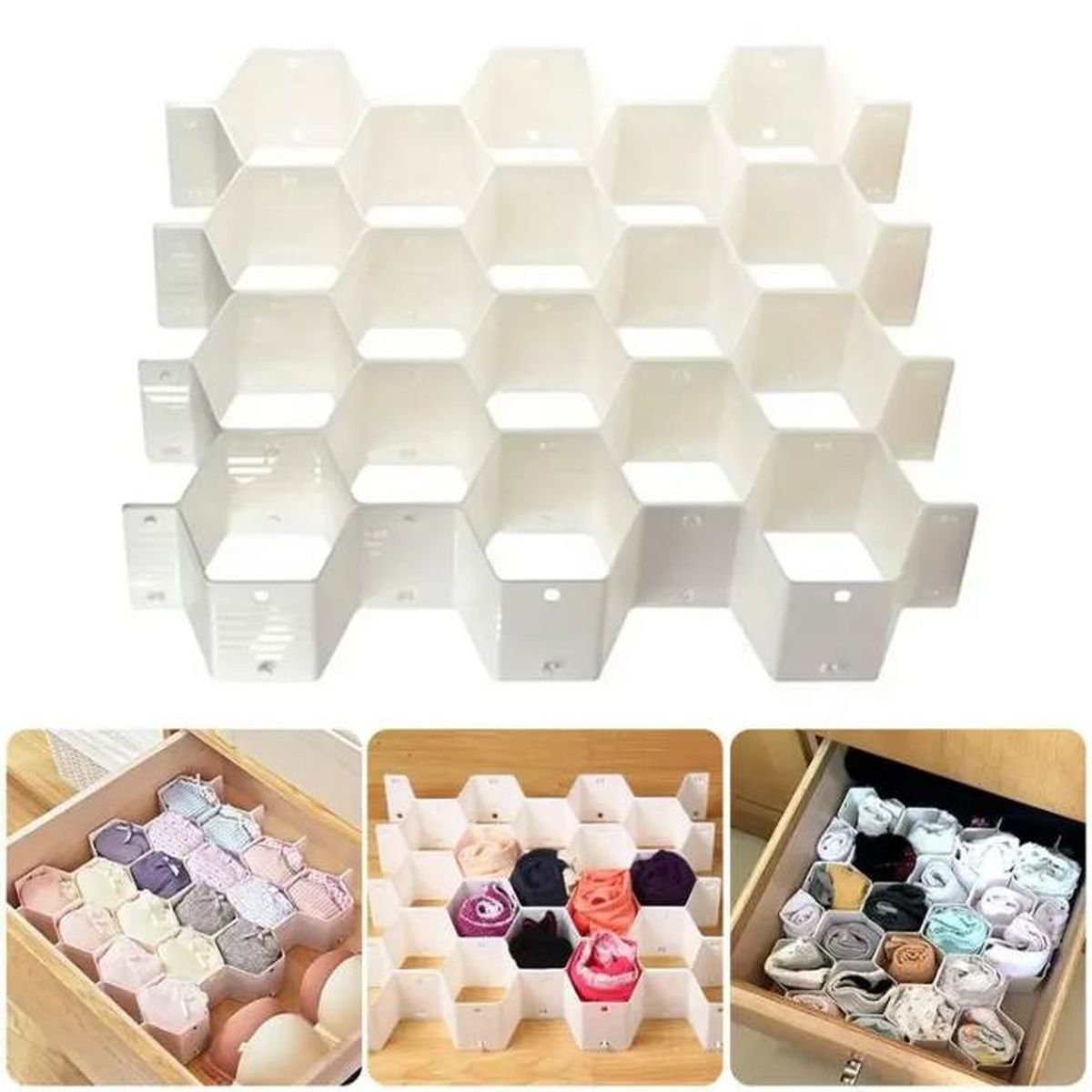 organizador calcetines divisor nido de abejas