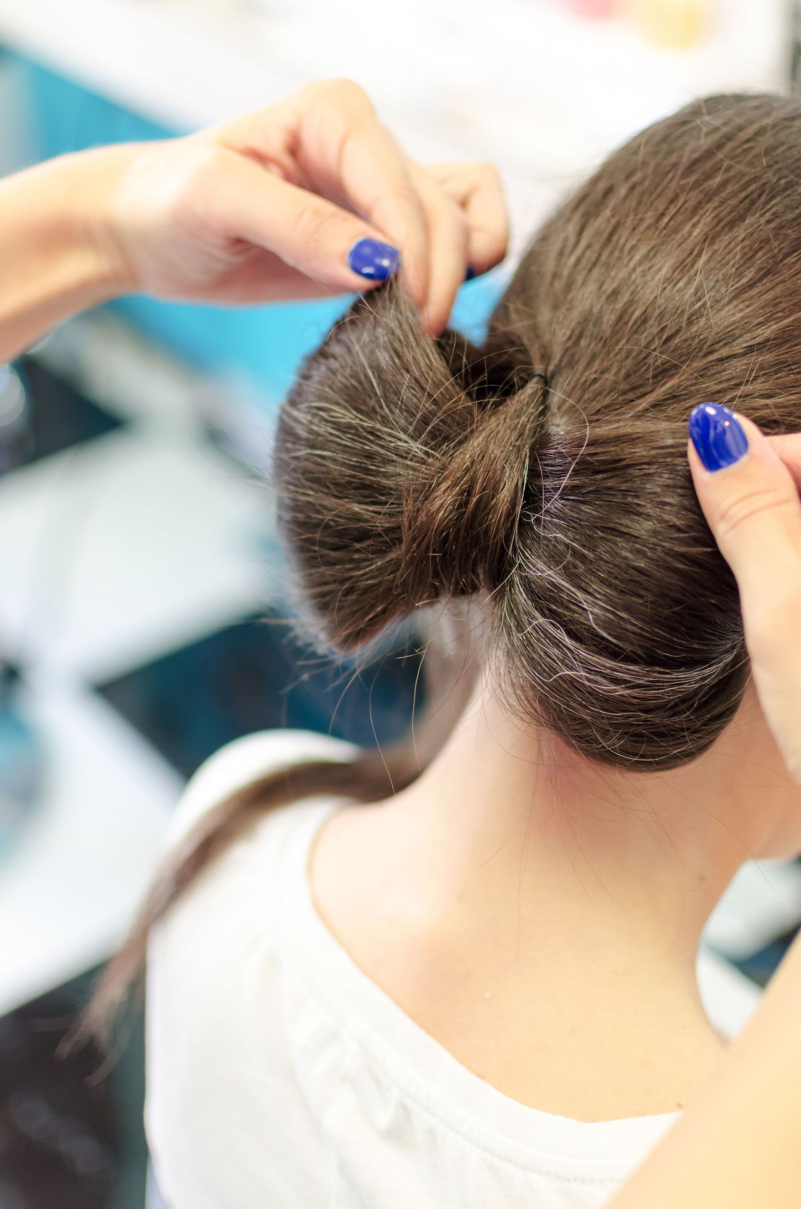 cabello peinados lazo pelo