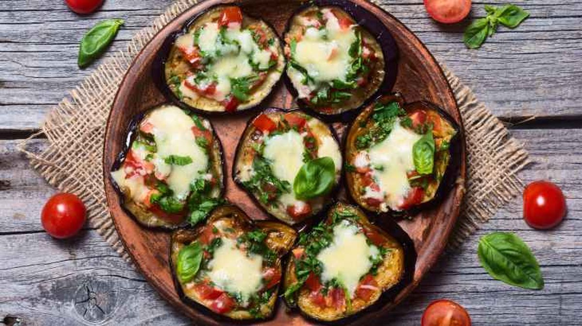 minipizza de berenjena