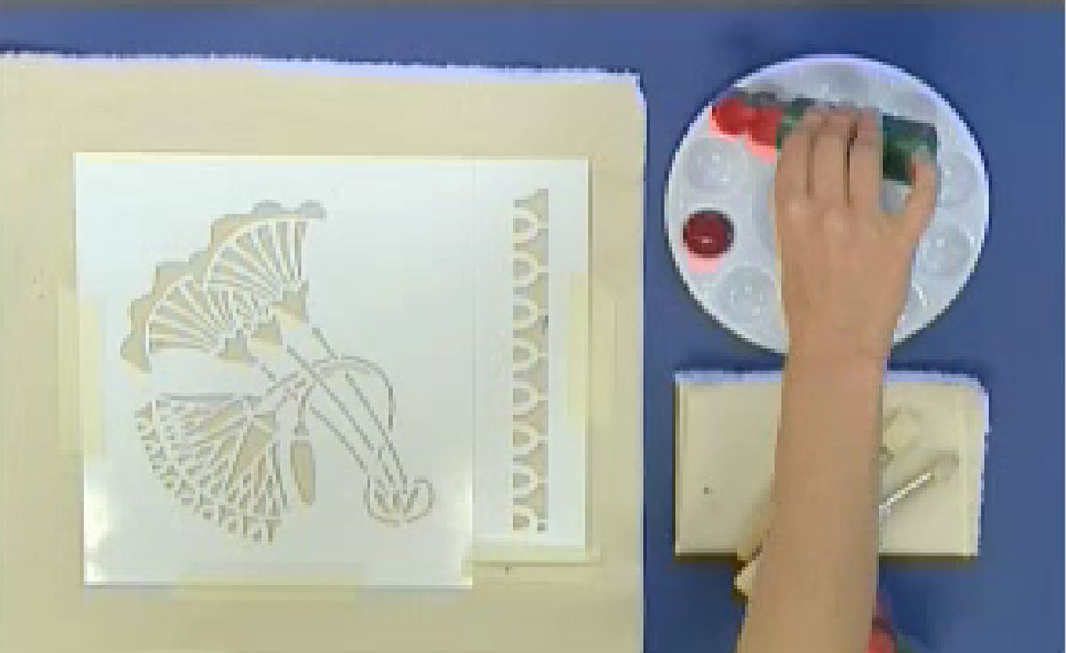 Estarcir sobre tela p2