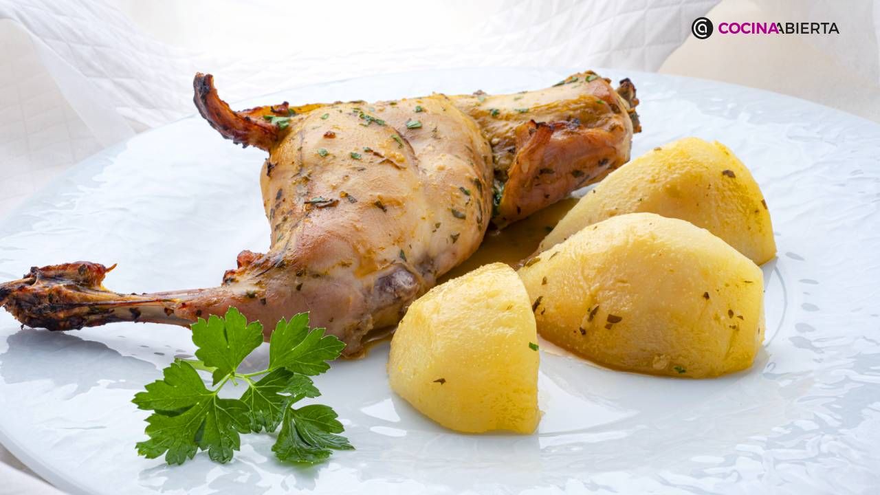 Conejo al horno