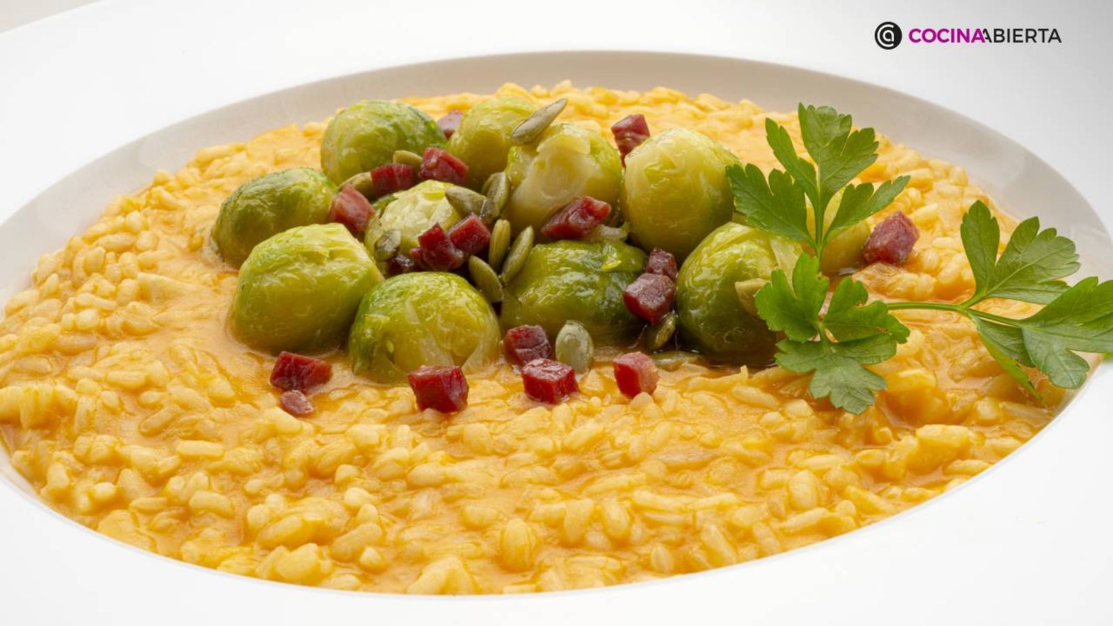 arroz con coles de bruselas receta