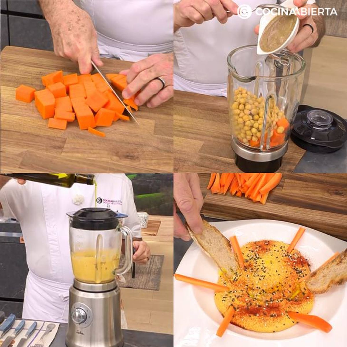 hummus de calabaza receta pasos