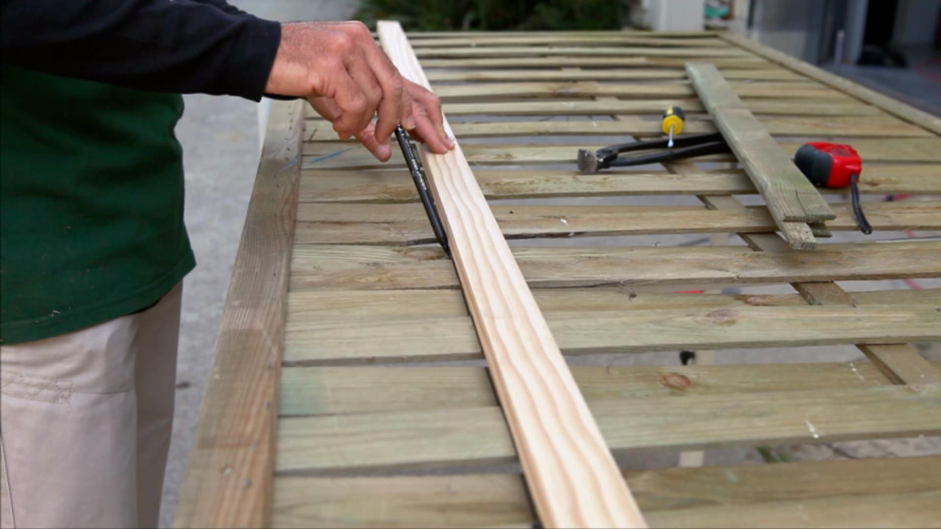 Adaptar rejilla de madera paso 2