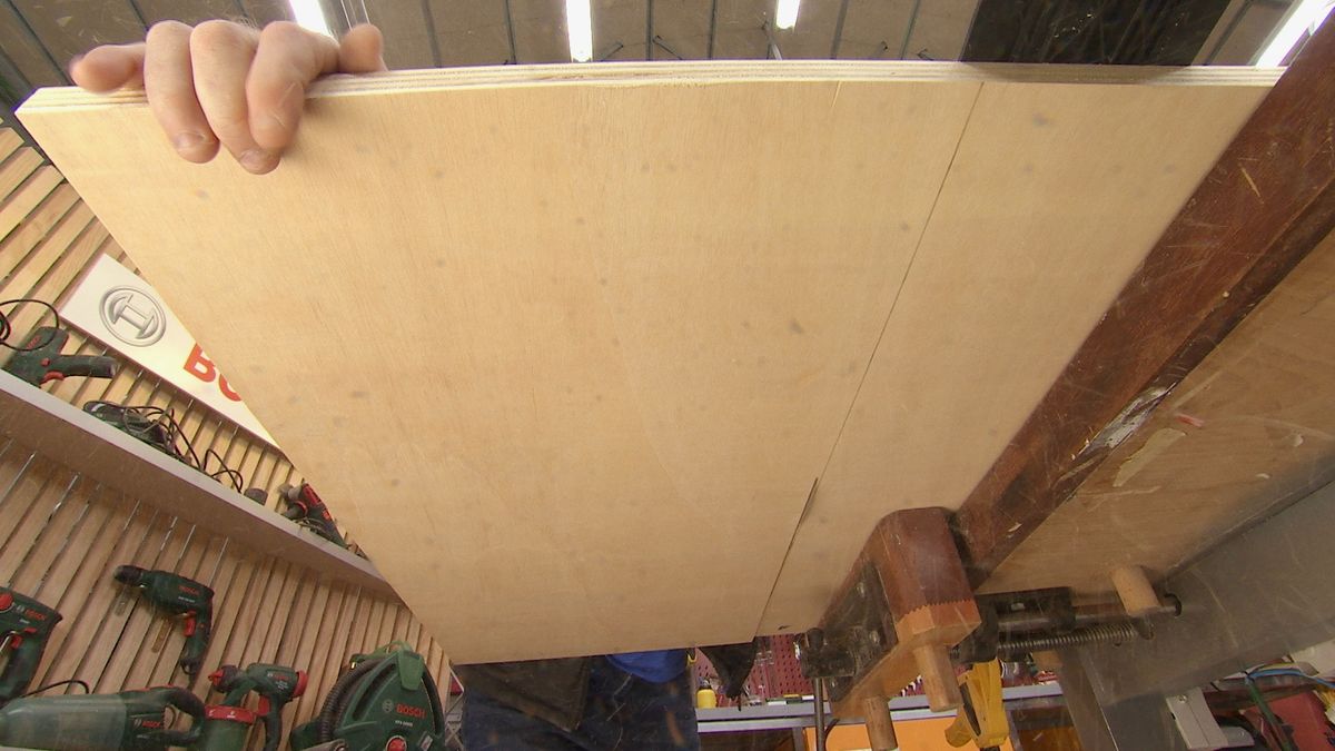 Hacer una estantería colgante con cadenas paso 2