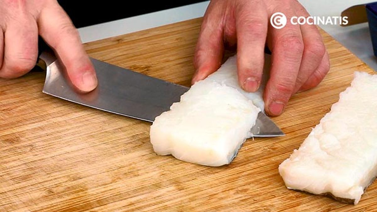 Receta de albóndigas de bacalao  paso 1