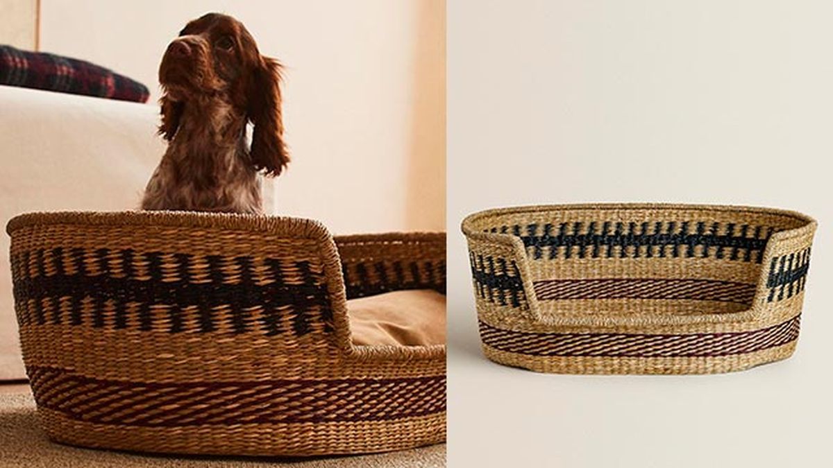 cama multicolor fibras naturales zara