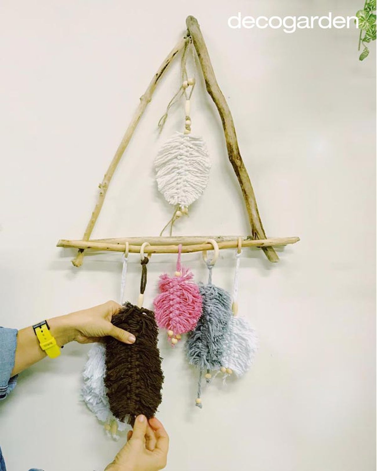 como hacer hojas de macrame 2