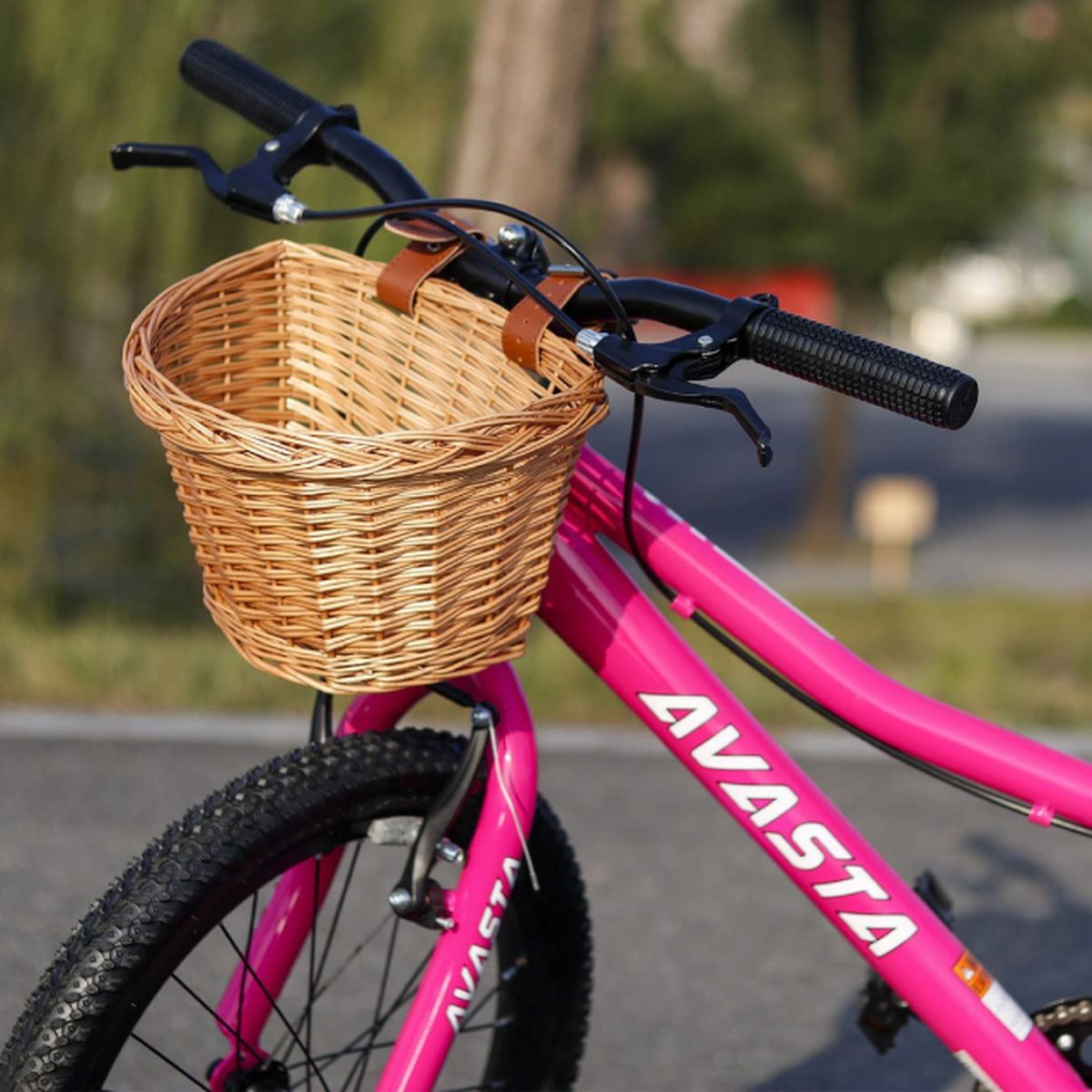 cesta mimbre bicicleta