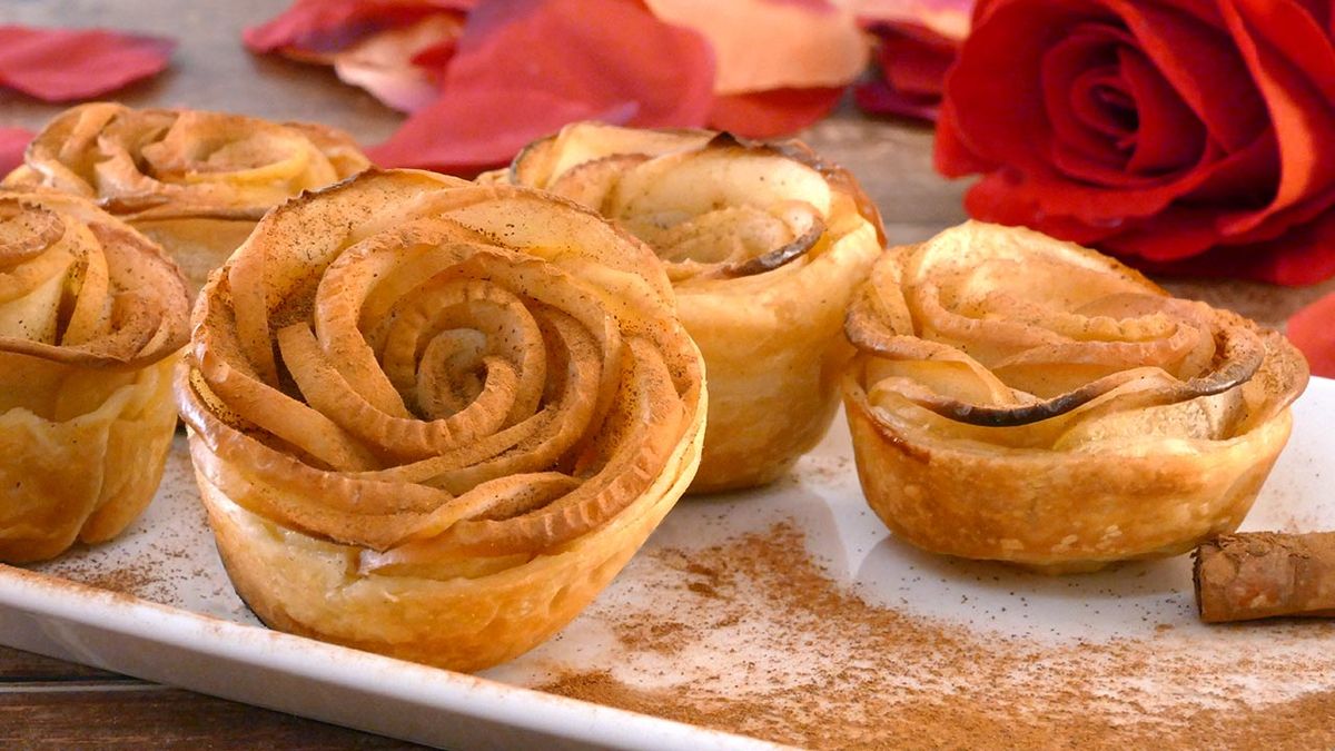 Postres fáciles para hacer con los niños por el día del padre  rosas de manzana