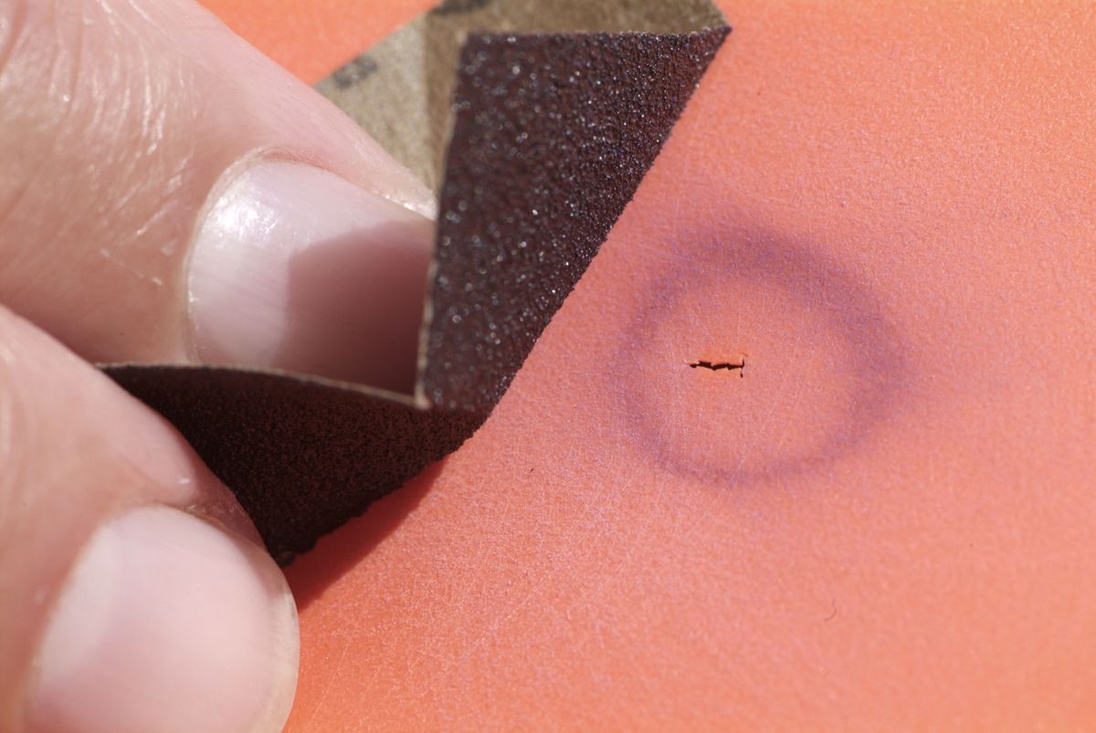 Reparación de embarcación de plástico paso 6