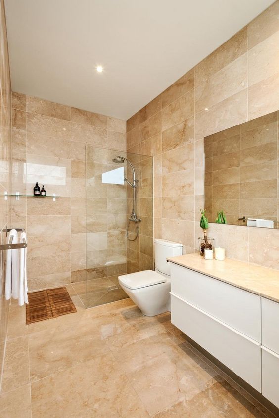 bano marmol beige