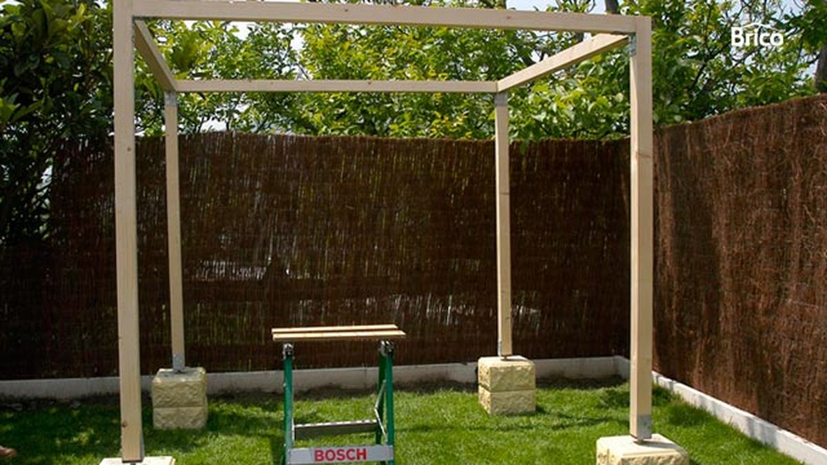 Construir un cenador paso 9