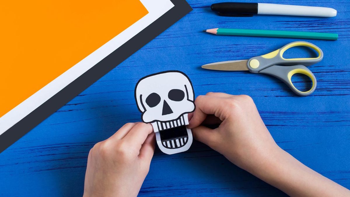 calavera papel paso 3