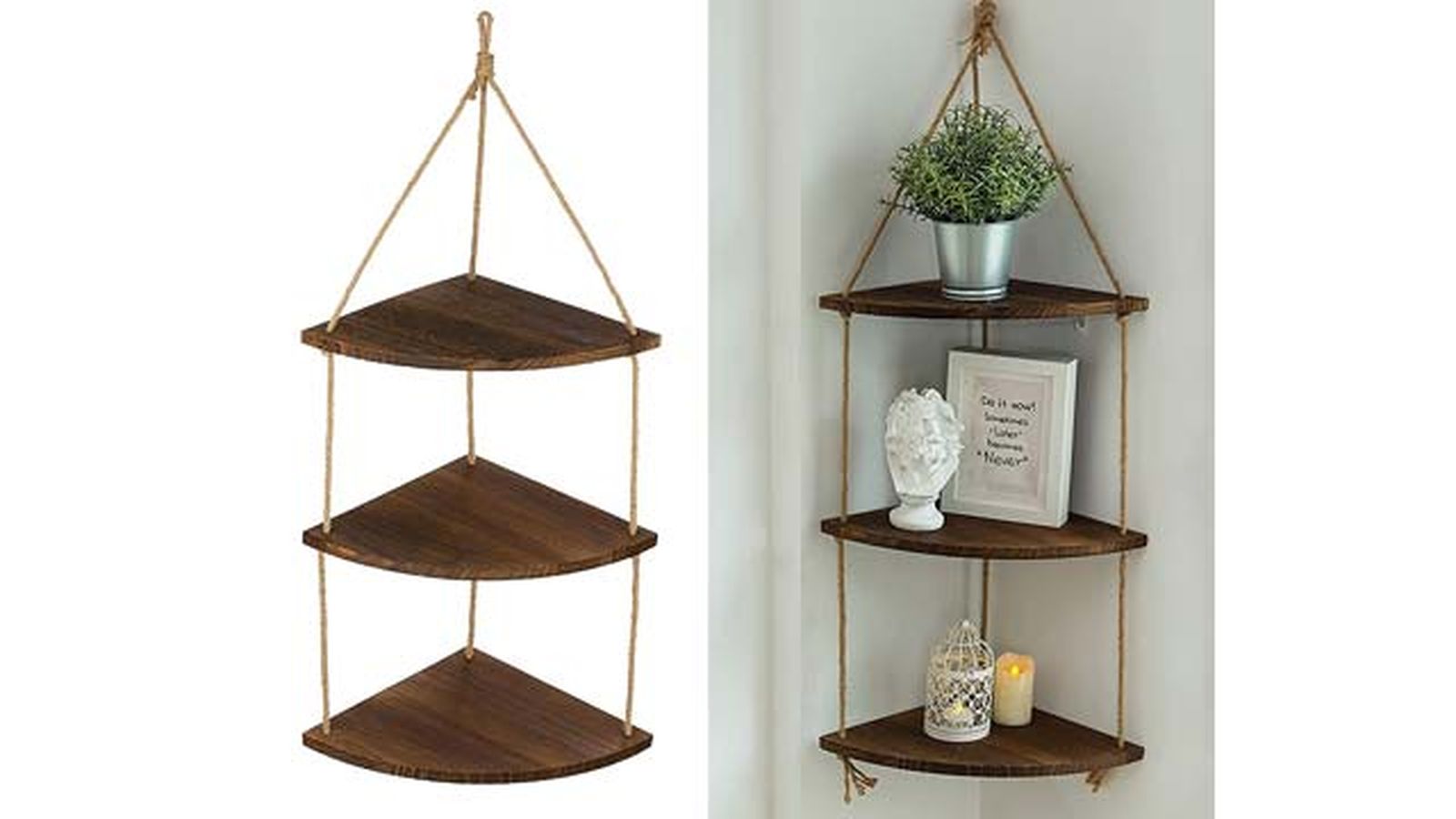 estanteria esquinera de pared amazon