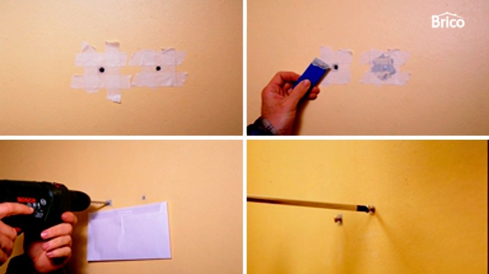 Pasos para arreglar un taco en la pared que se sale