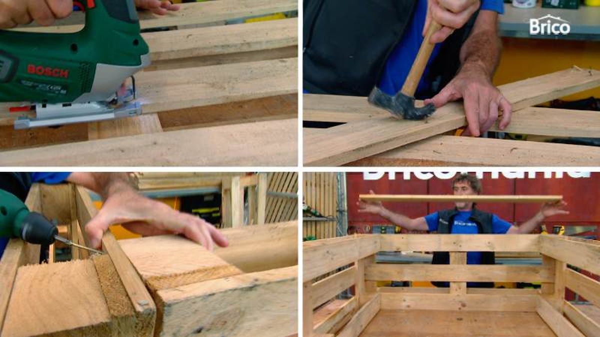 Primeros pasos para construir un leñero con palets