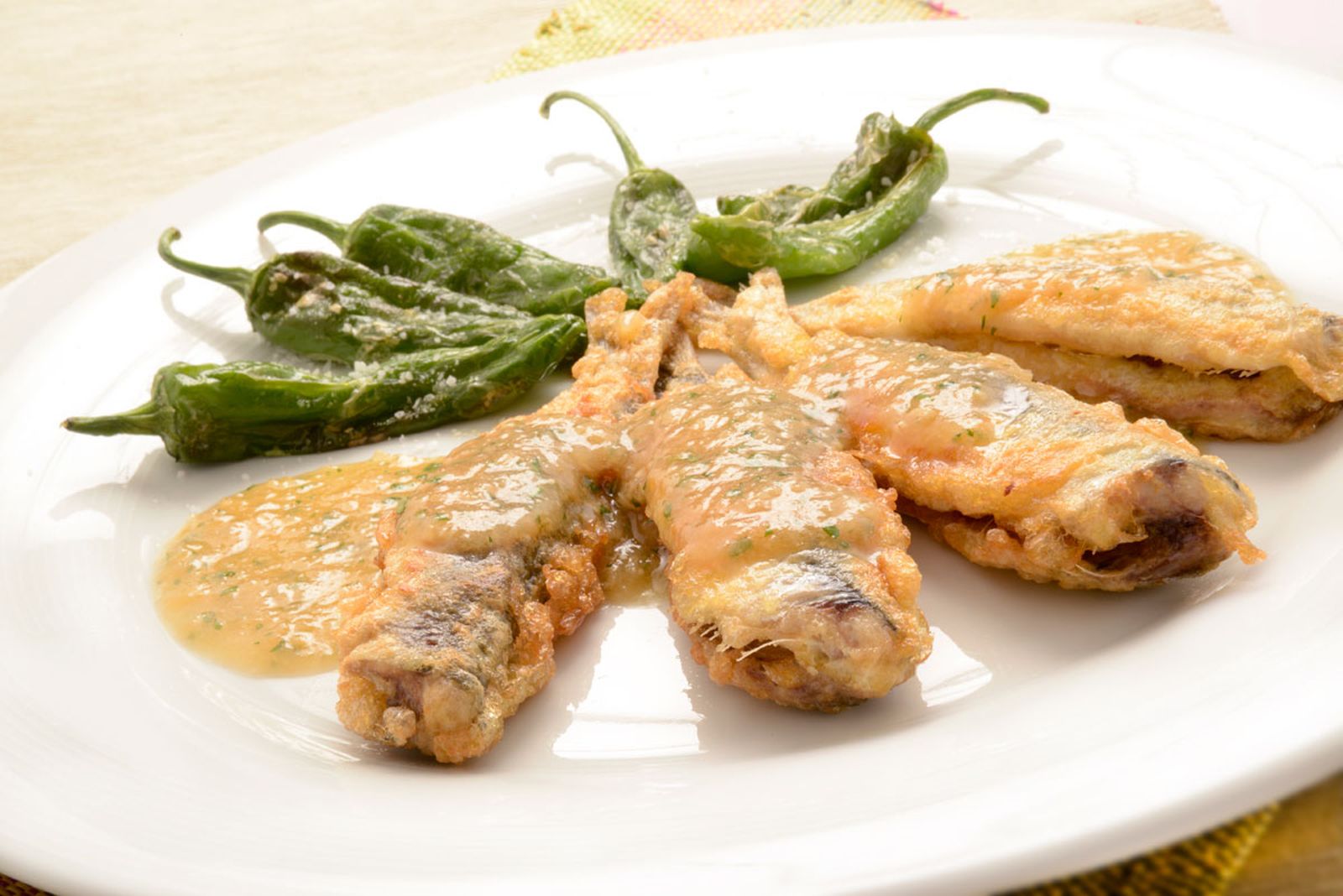 Sardinas a la sidra con pimientos de gernika xl