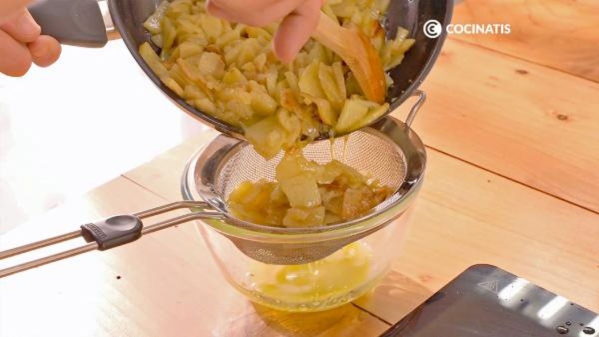 tortilla de patata vegana  paso 2