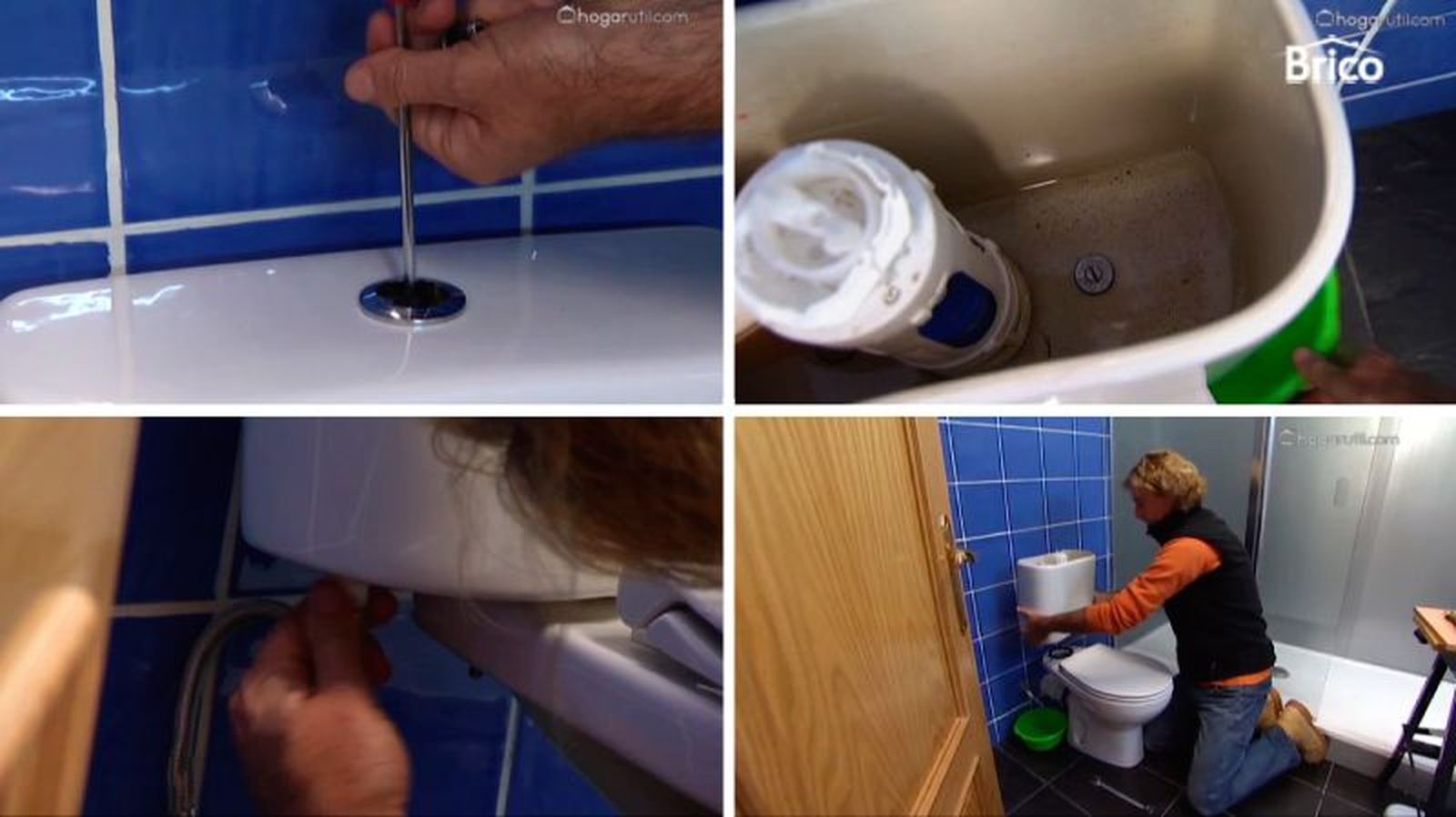Primero pasos para desmontar un inodoro