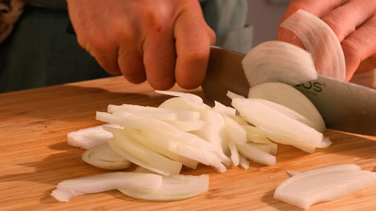 Paté vegetal de champiñones y manzana   Paso 1