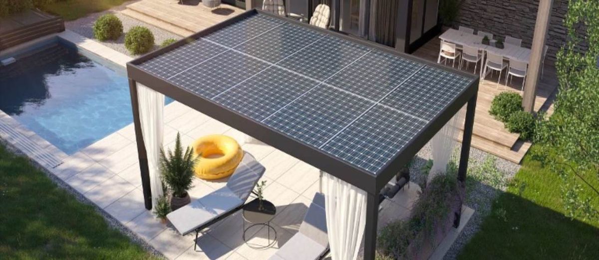 Pérgola solar fotovoltaica