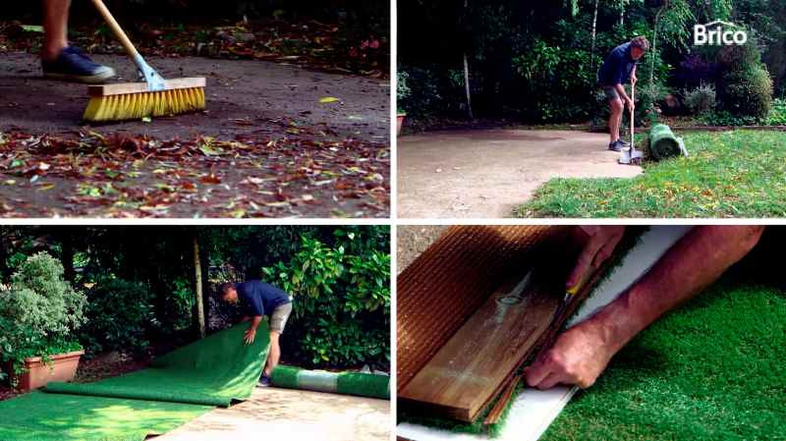 Primeros pasos para colocar césped sobre hormigón