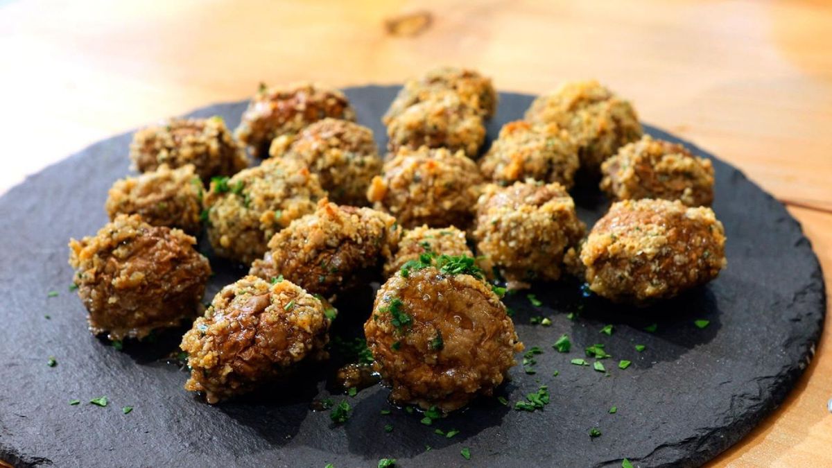 Champiñones crujientes al horno   Paso 6