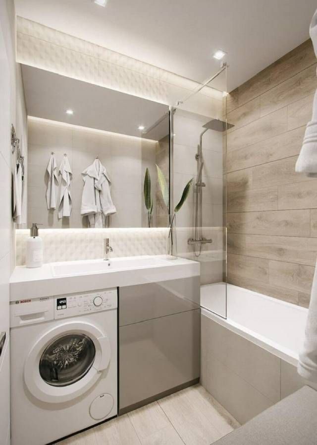 Soluciones para integrar la lavadora en el cuarto de baño 2
