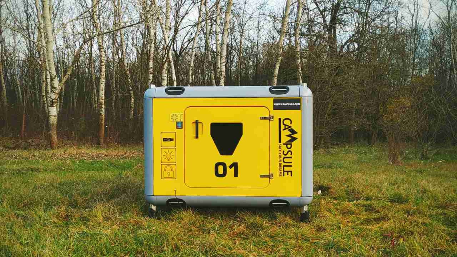 Cubo de camping plegable desarrollado por Caboose & Co